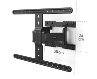 Hama Uchwyt LCD/LED VESA 600x400 fullmotion SCISSOR ARMS 90" - 1516974 - zdjęcie 3